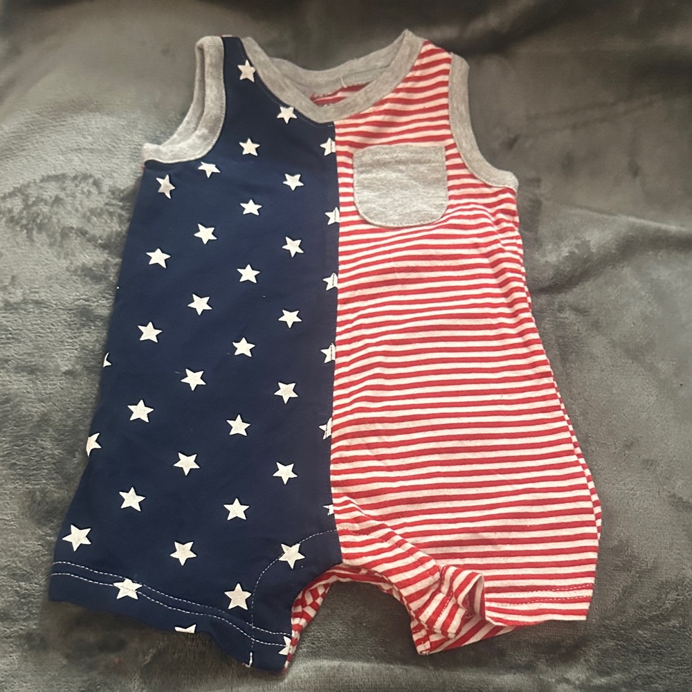 Carters baby 6 months stripes and stars onesies